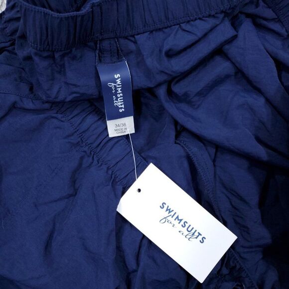 READ Swimsuits for All Women's Swim Shorts Plus Size 34/36 Navy Blue Nylon - Picture 3 of 8